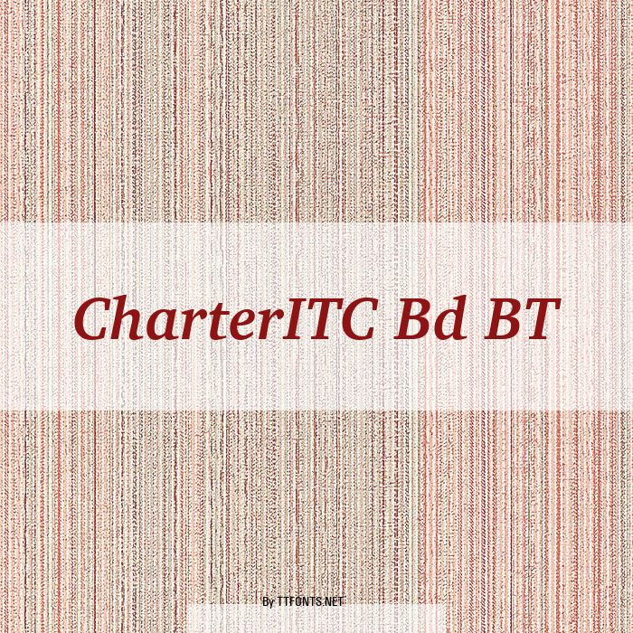 CharterITC Bd BT example